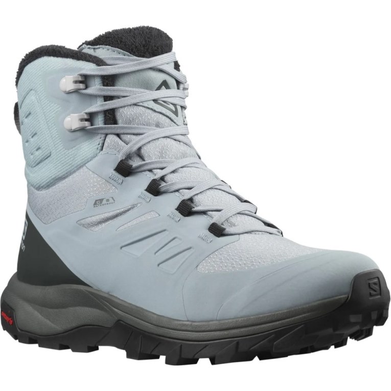 Light Blue Salomon Outblast Thinsulate Climasalomon Waterproof Women's Winter Boots | PH 57396W